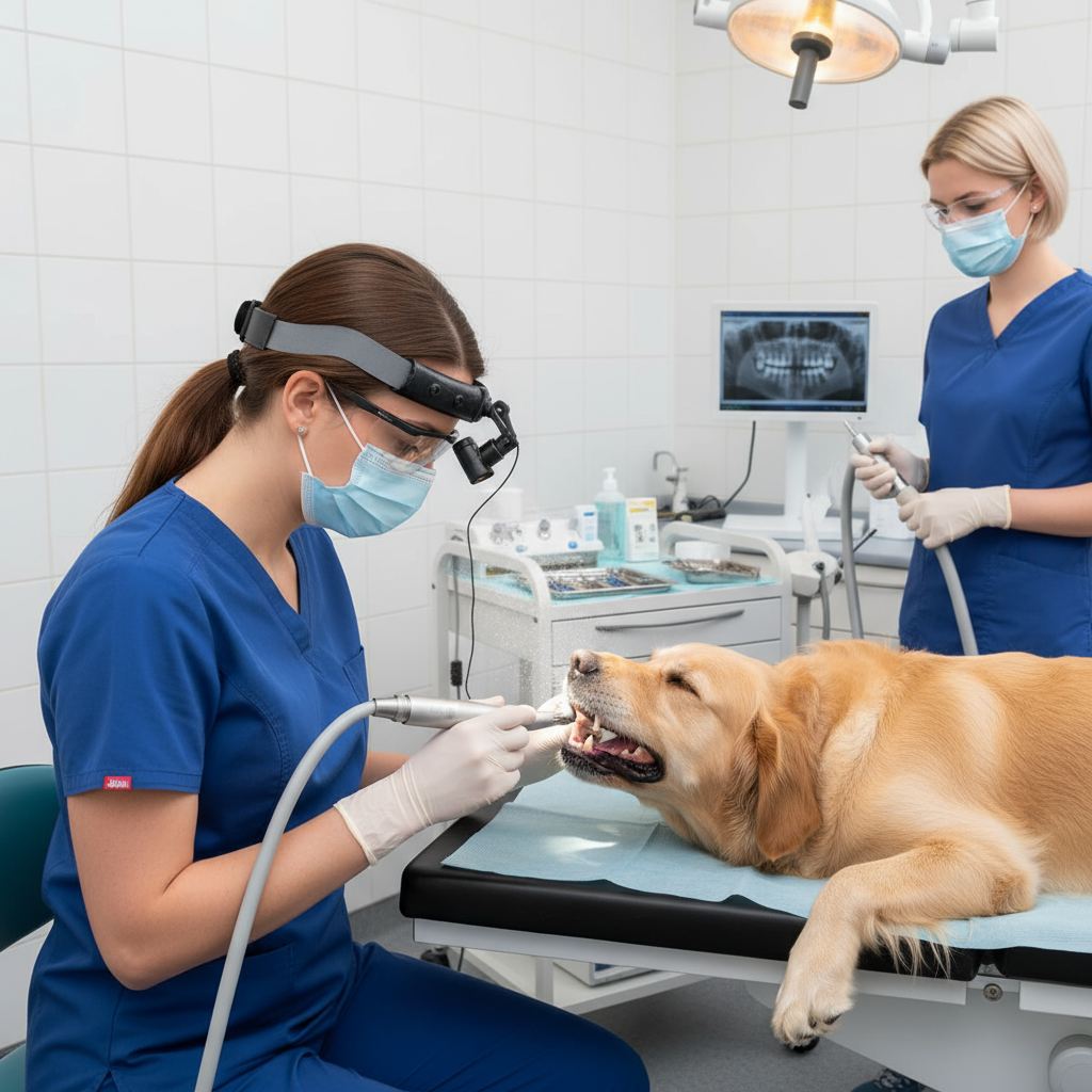 Veterinary High-Speed Handpiece – Direct LED Light, Triple Water Spray